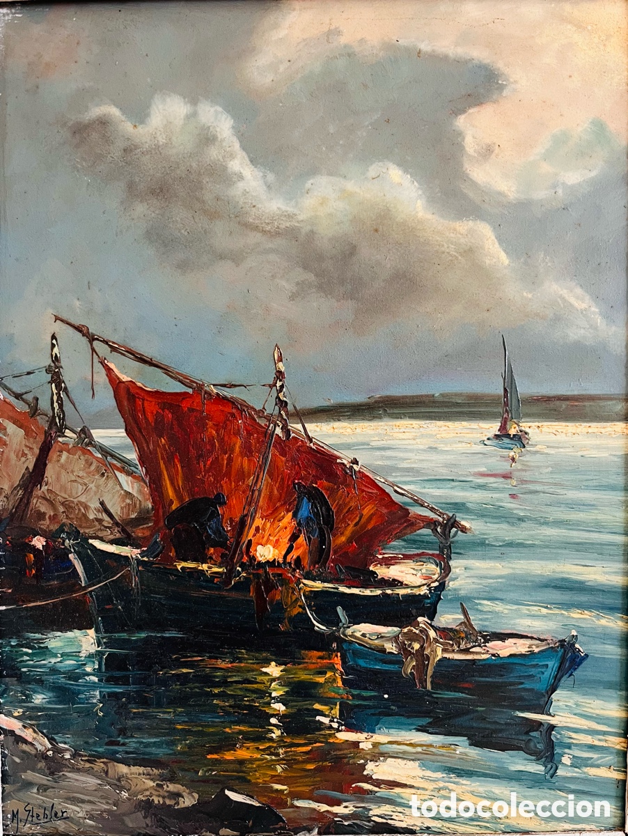 Arte: Cuadro Marcel Stebler Barcos Mar&iacute;timos - Foto 2