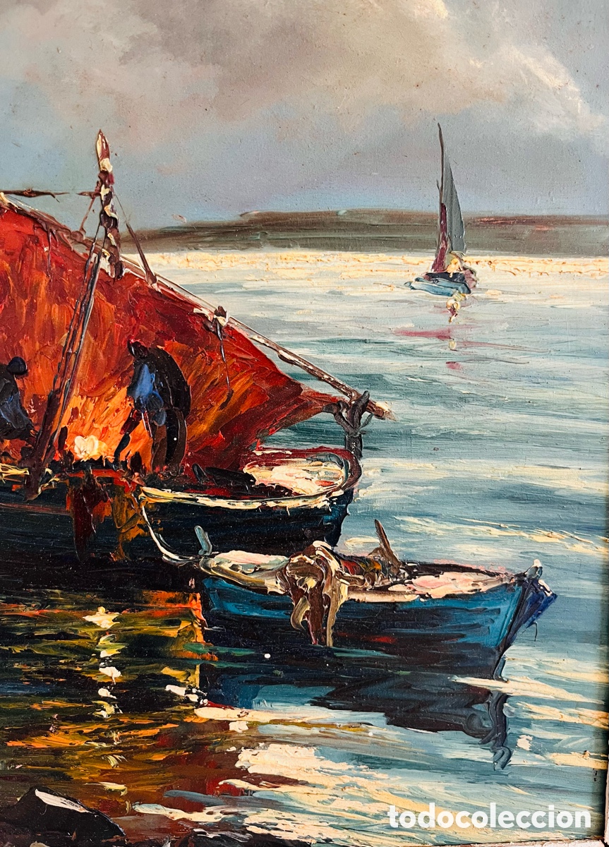 Arte: Cuadro Marcel Stebler Barcos Mar&iacute;timos - Foto 4