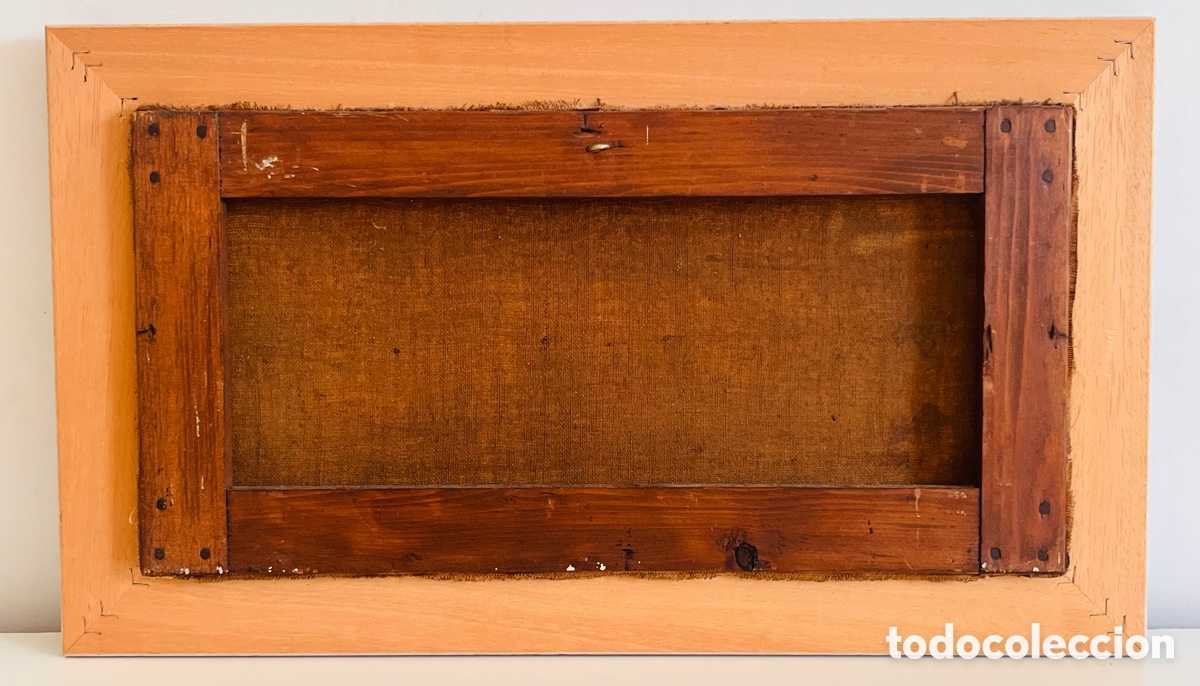 Arte: Cuadro antiguo &oacute;leo sobre lienzo: Barcos - Foto 7