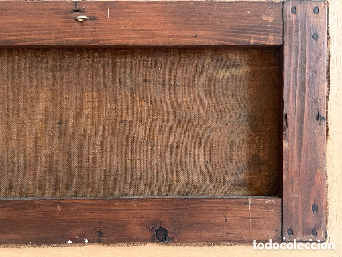 Arte: Cuadro antiguo &oacute;leo sobre lienzo: Barcos - Foto 9