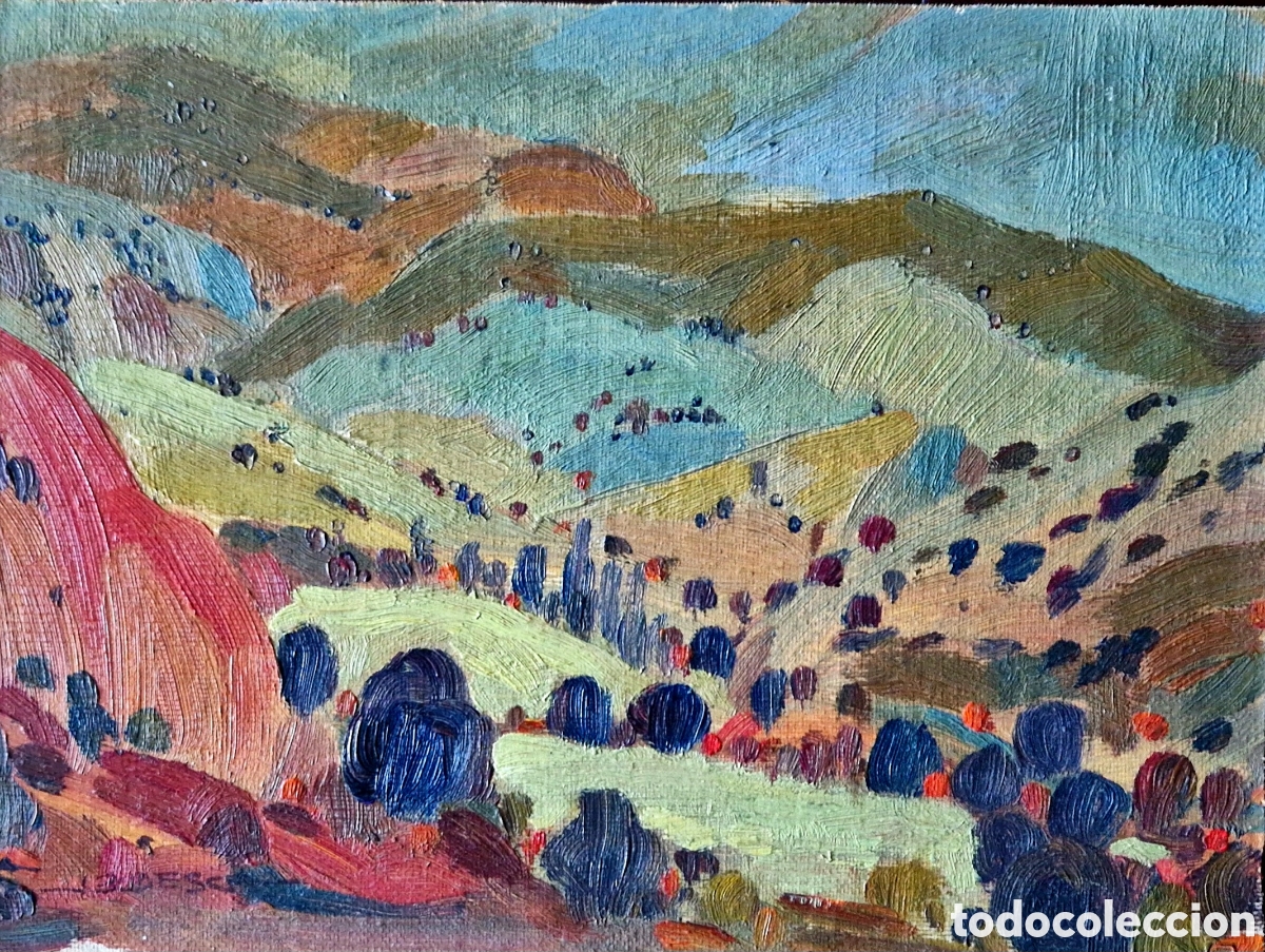 Arte: Joaquim Budesca Catal&agrave; (Vilanova i la Geltr&uacute;, 1930 &ndash; 2021) Paisaje al &Oacute;leo de 1976