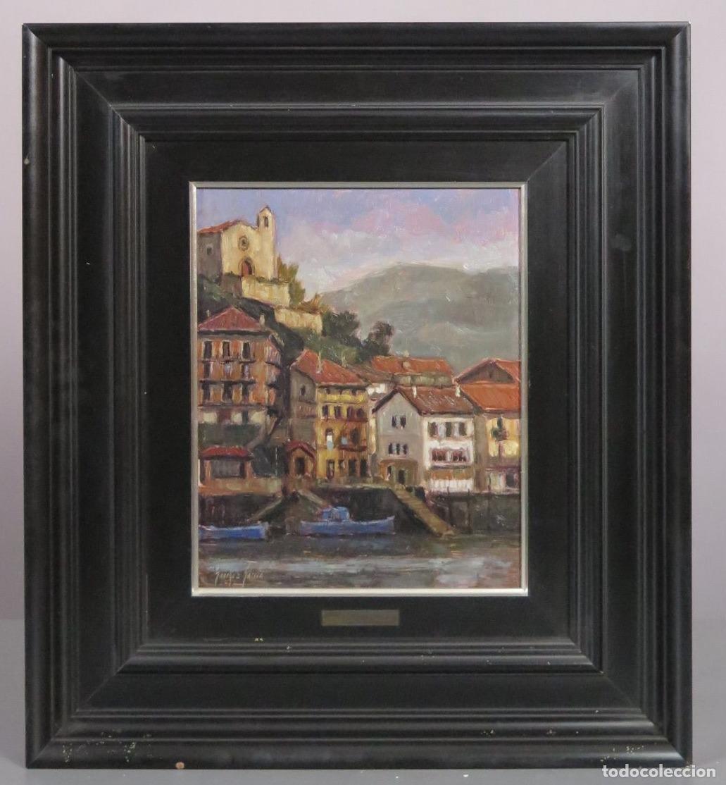 Arte: VISTA PASAJES DE SAN JUAN. JOSE LUIS SANCHEZ GARCIA. OLEO S/ TABLE.