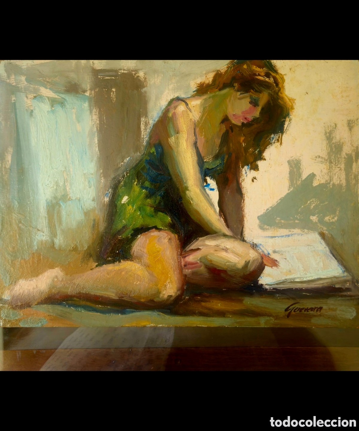 Arte: Jos&eacute; Guevara (M&aacute;laga 1930-2017) preciosa pintura, firmada.