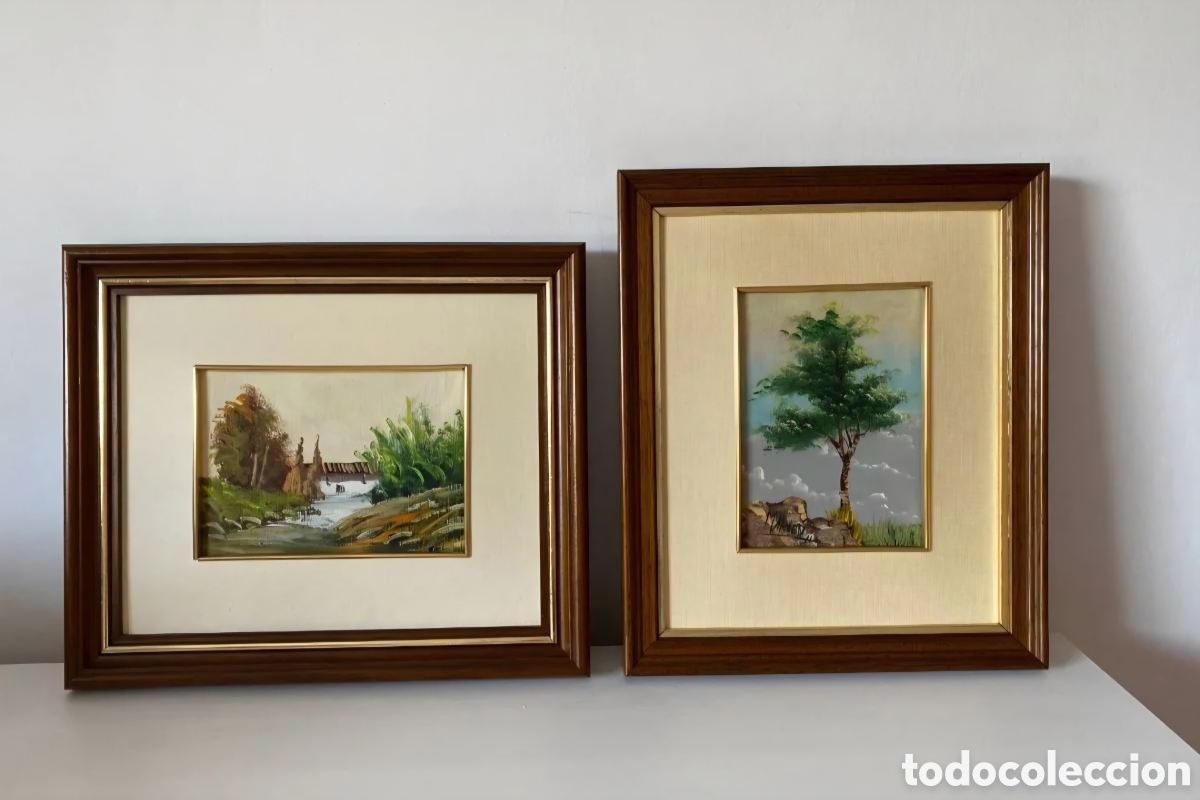 Arte: Pateja de cuadtos al &oacute;leo, se venden conjuntamente