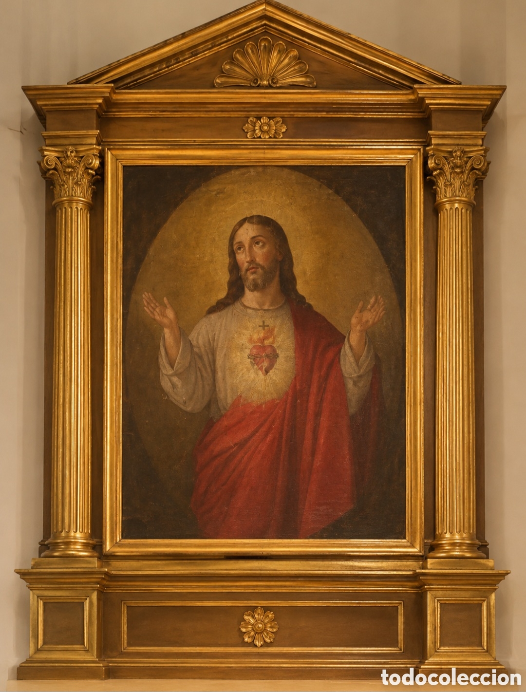 Art: Coraz&oacute;n de Jes&uacute;s. Pintura &oacute;leo 1880