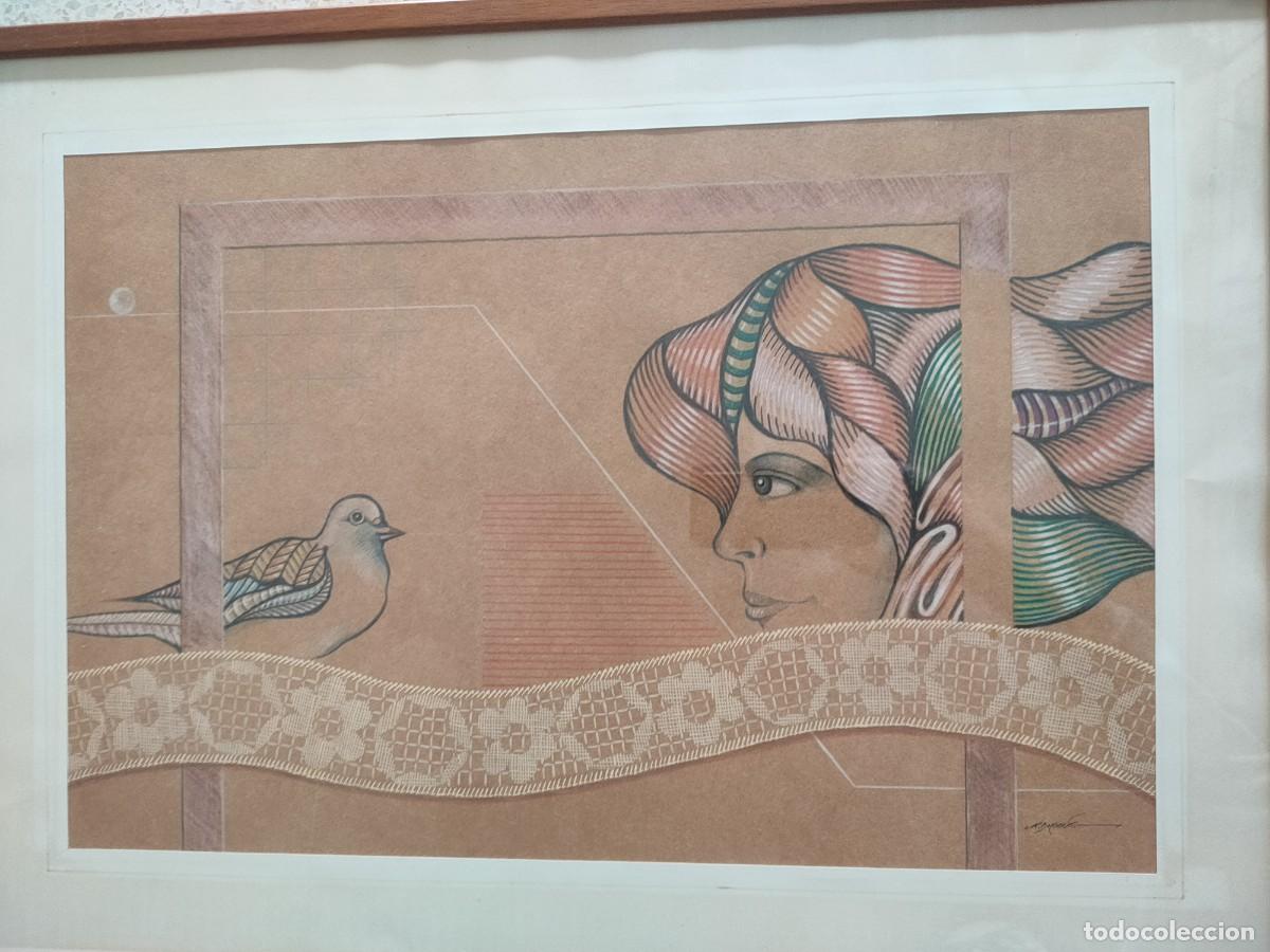 Arte: Quim Domene t&egrave;cnica mixta firmada