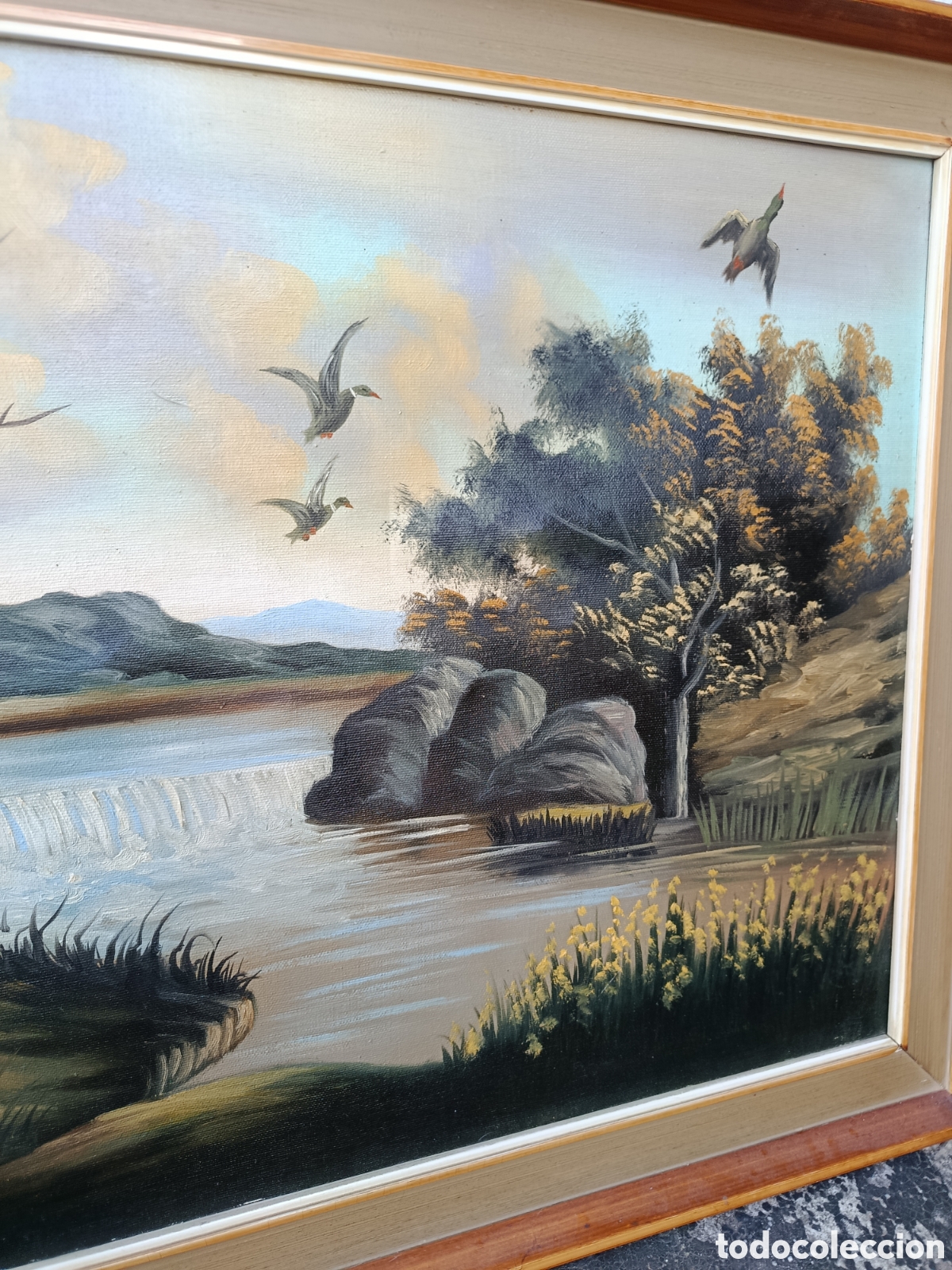 Arte: Cuadro Paisaje con perros - Foto 6