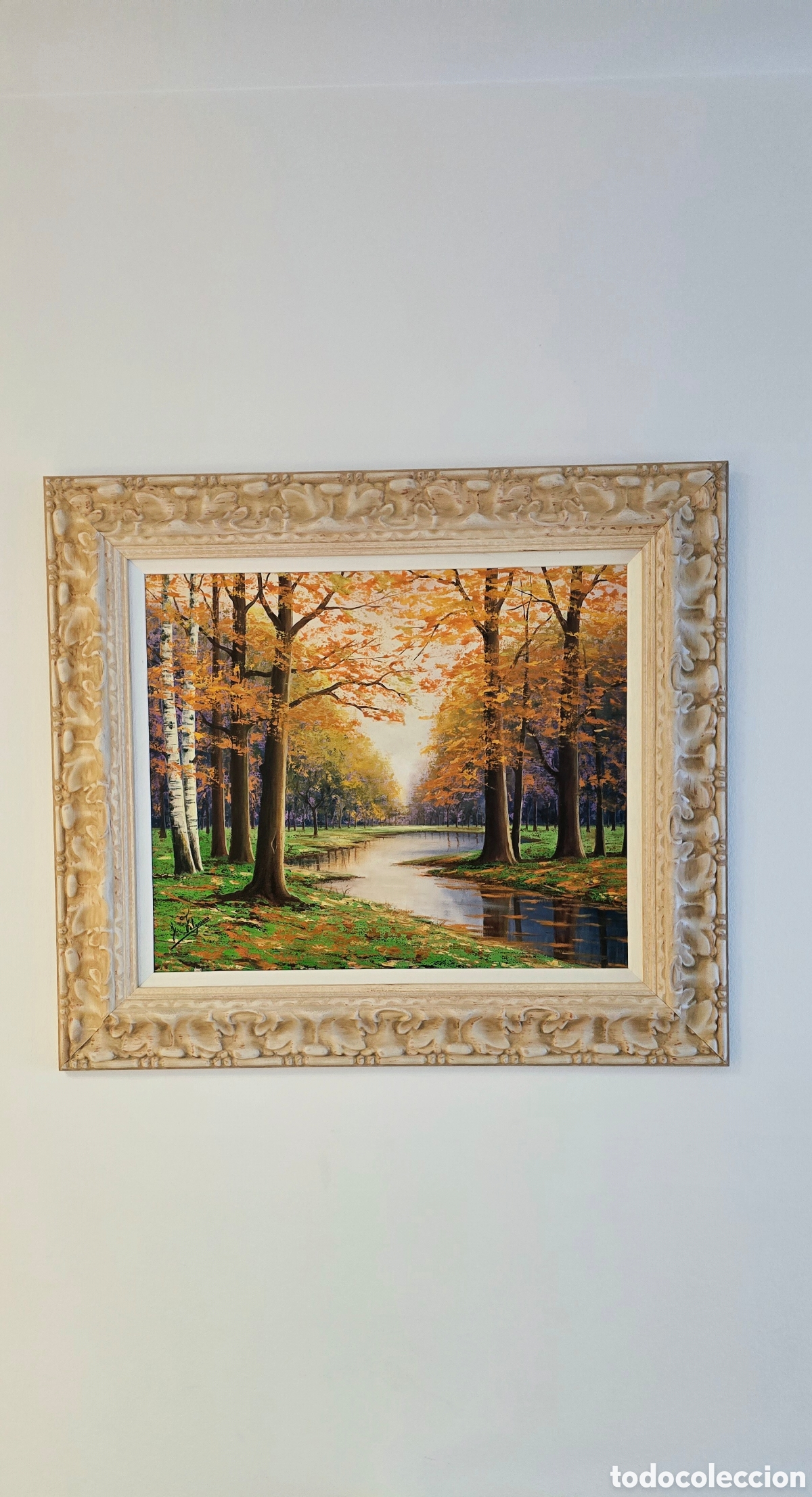 Arte: Cuadro &oacute;leo original J.Falguera. T&iacute;tulo:&rdquo;Paisaje oto&ntilde;al&rdquo;
