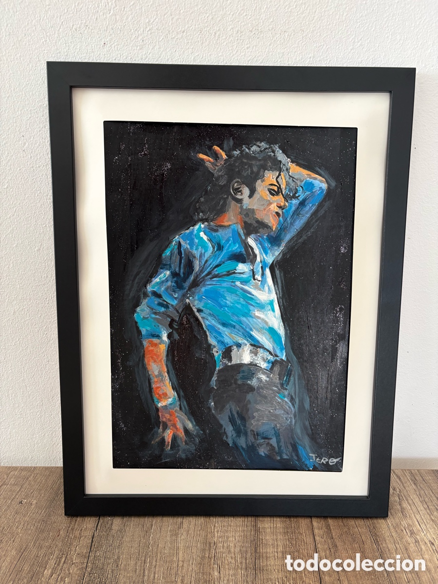 Arte: Cuadro pintado en acr&iacute;lico de Michael Jackson - Foto 6