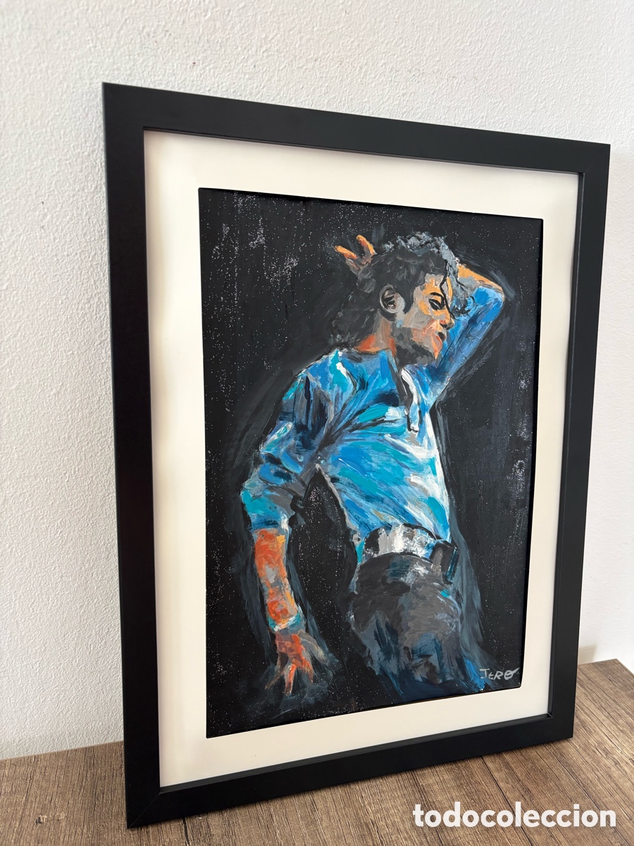 Arte: Cuadro pintado en acr&iacute;lico de Michael Jackson - Foto 7