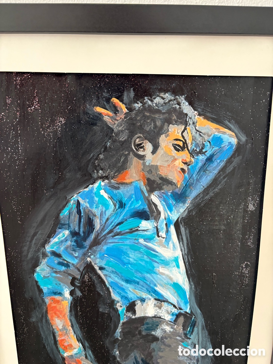 Arte: Cuadro pintado en acr&iacute;lico de Michael Jackson - Foto 8
