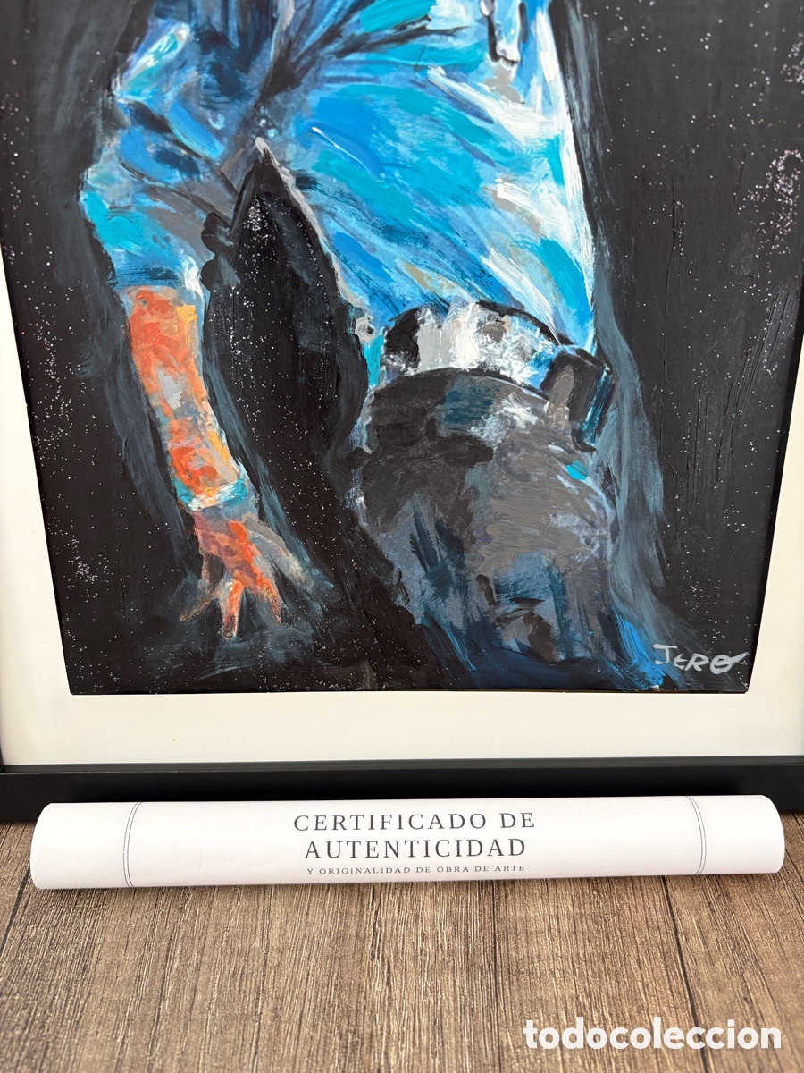 Arte: Cuadro pintado en acr&iacute;lico de Michael Jackson - Foto 9