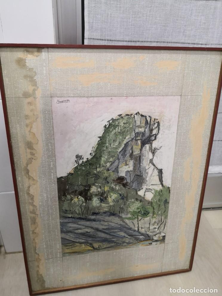 Arte: Paisaje &Oacute;leo madera. Firmado Pradillo marco 73X55 cm. REGINO PRADILLO LOZANO Guadalajara 1925-1991