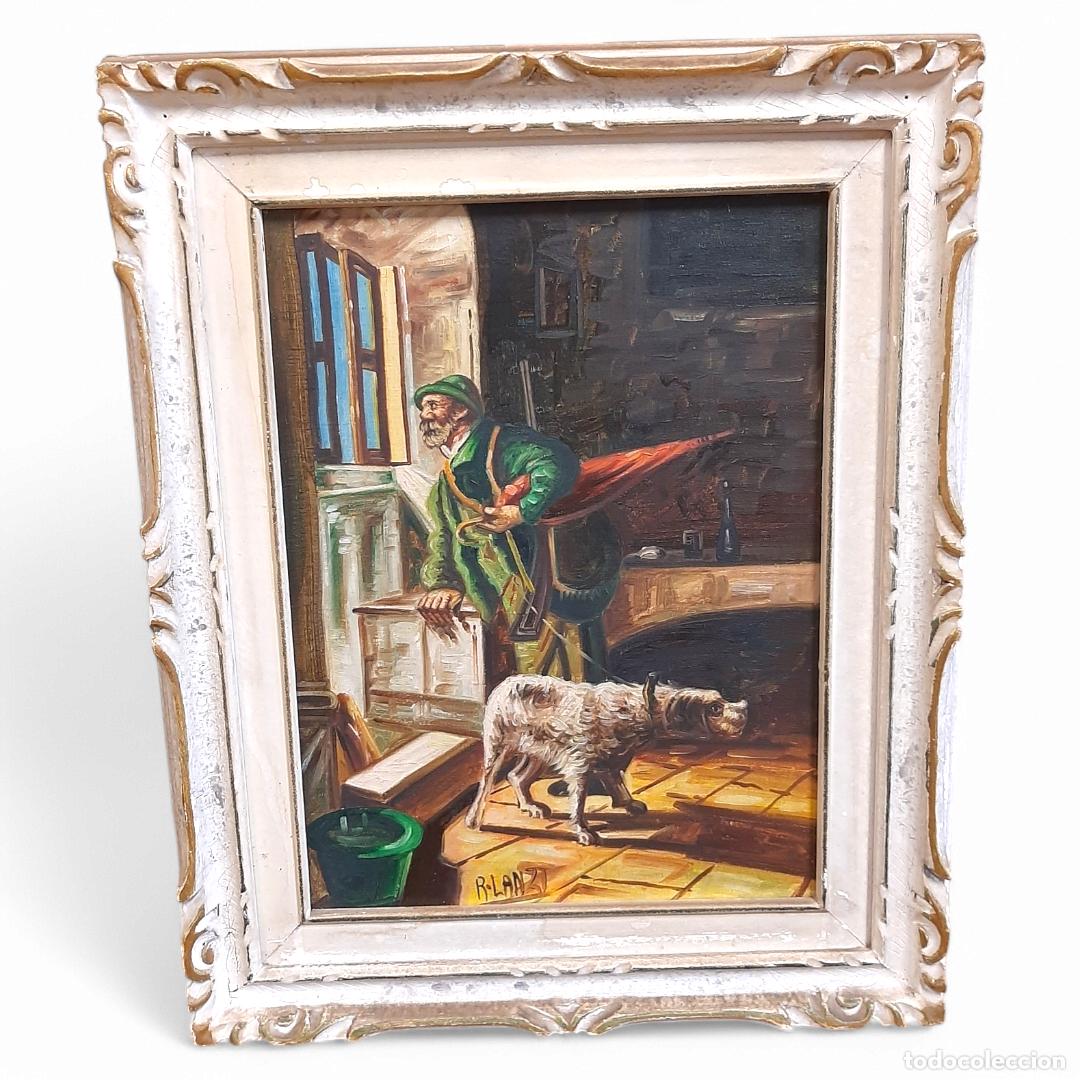 Arte: Dipinto Olio su tela dell&rsquo;artista Rino Lanzi della met&agrave; del 900&prime;
