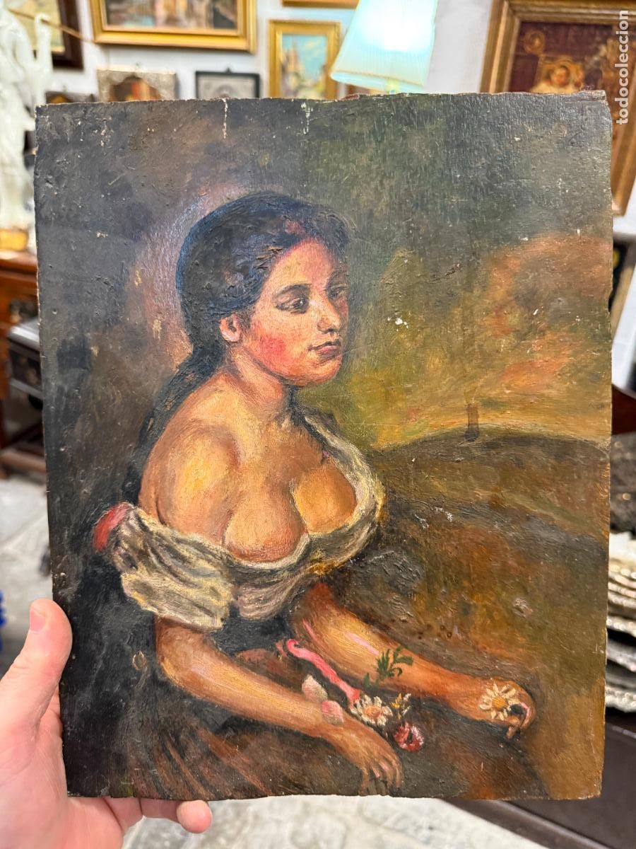 Kunst: OLEO SOBRE TABLA REPRODUCCION RENOIR - MEDIDA 30X24 CM