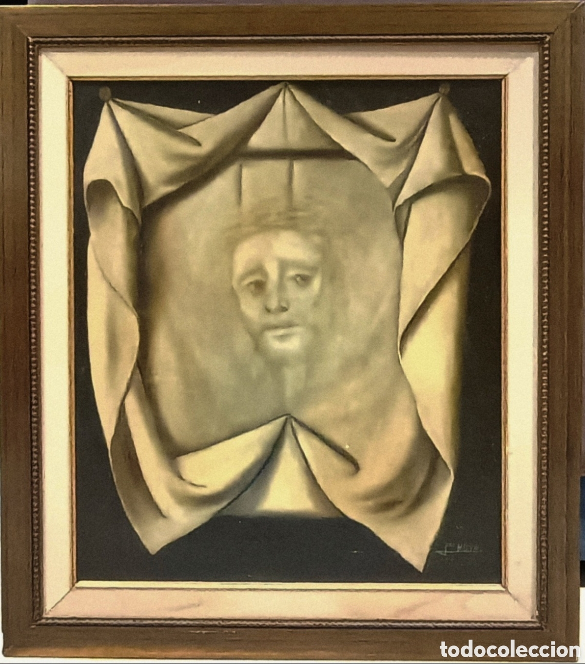 Arte: Santa faz pintura &oacute;leo