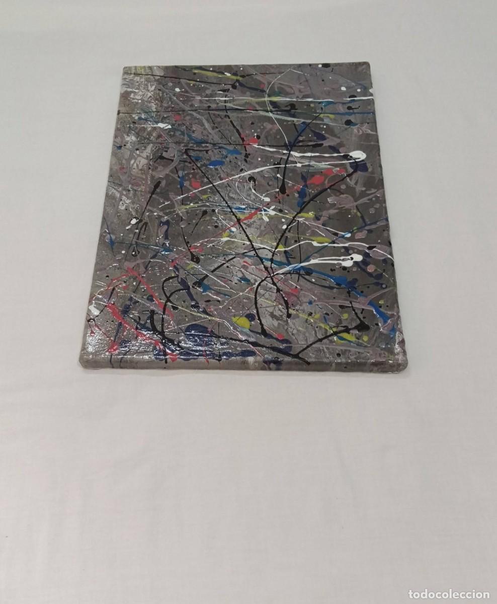 Arte: cuadro abstracto sobre lienzo - Foto 1