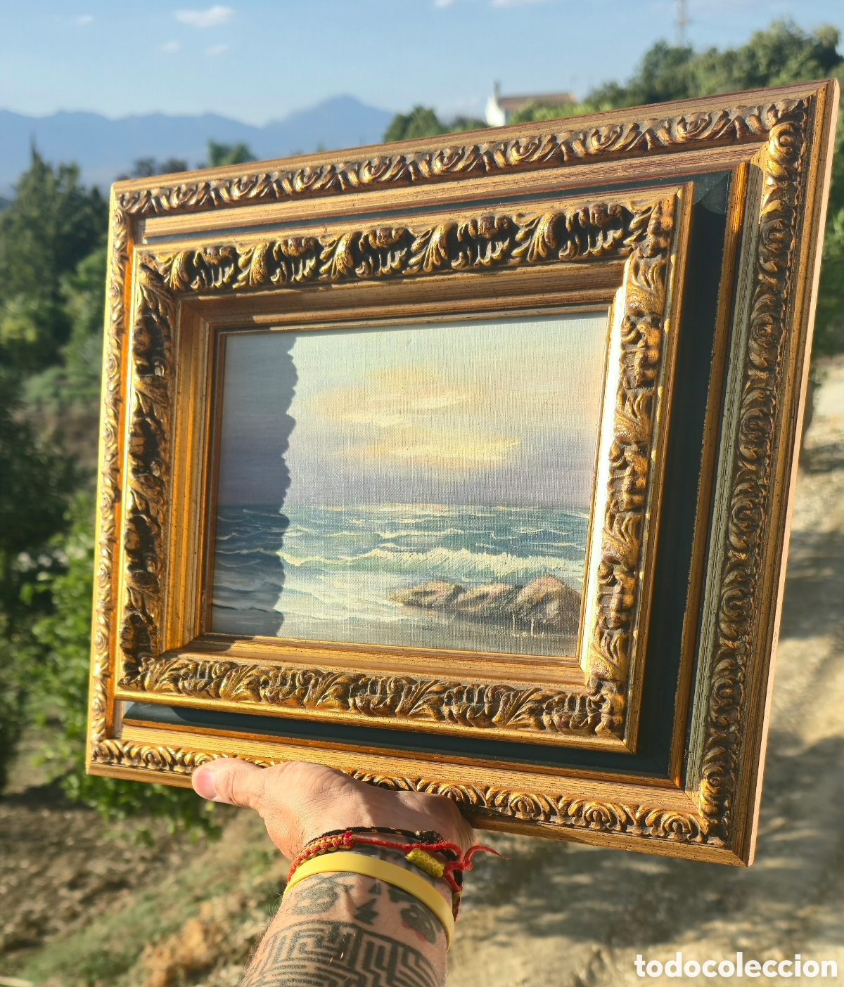Arte: Marina. Oleo sobre lienzo - Foto 2