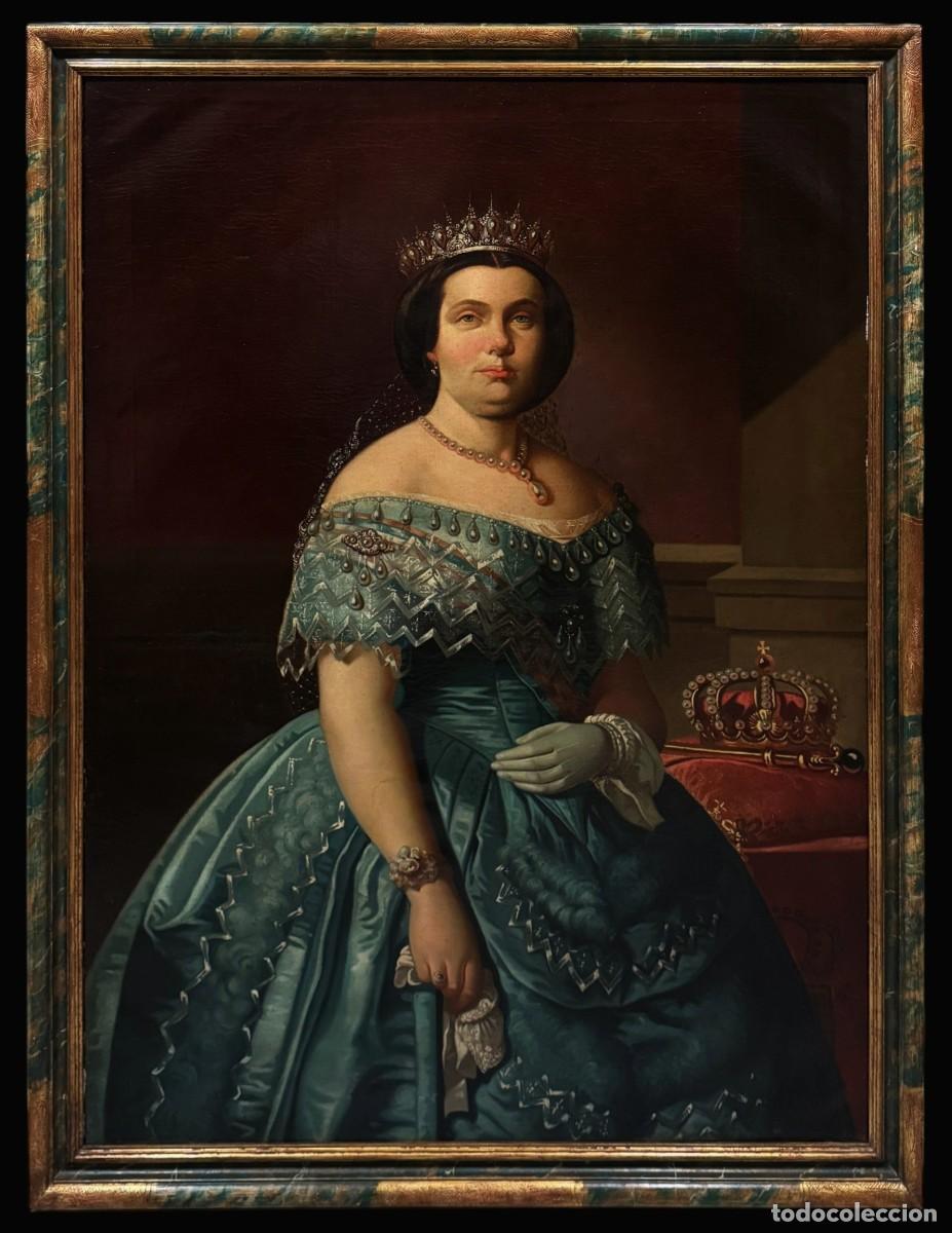 Art: RETRATO REAL ISABEL II DE ESPA&Ntilde;A - TALLER DE FEDERICO DE MADRAZO