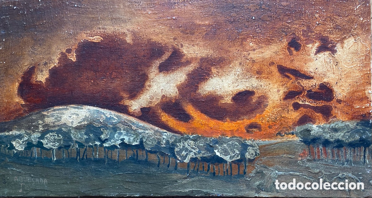 Arte: Oleo s/lienzo Antonio Quesada Galicia