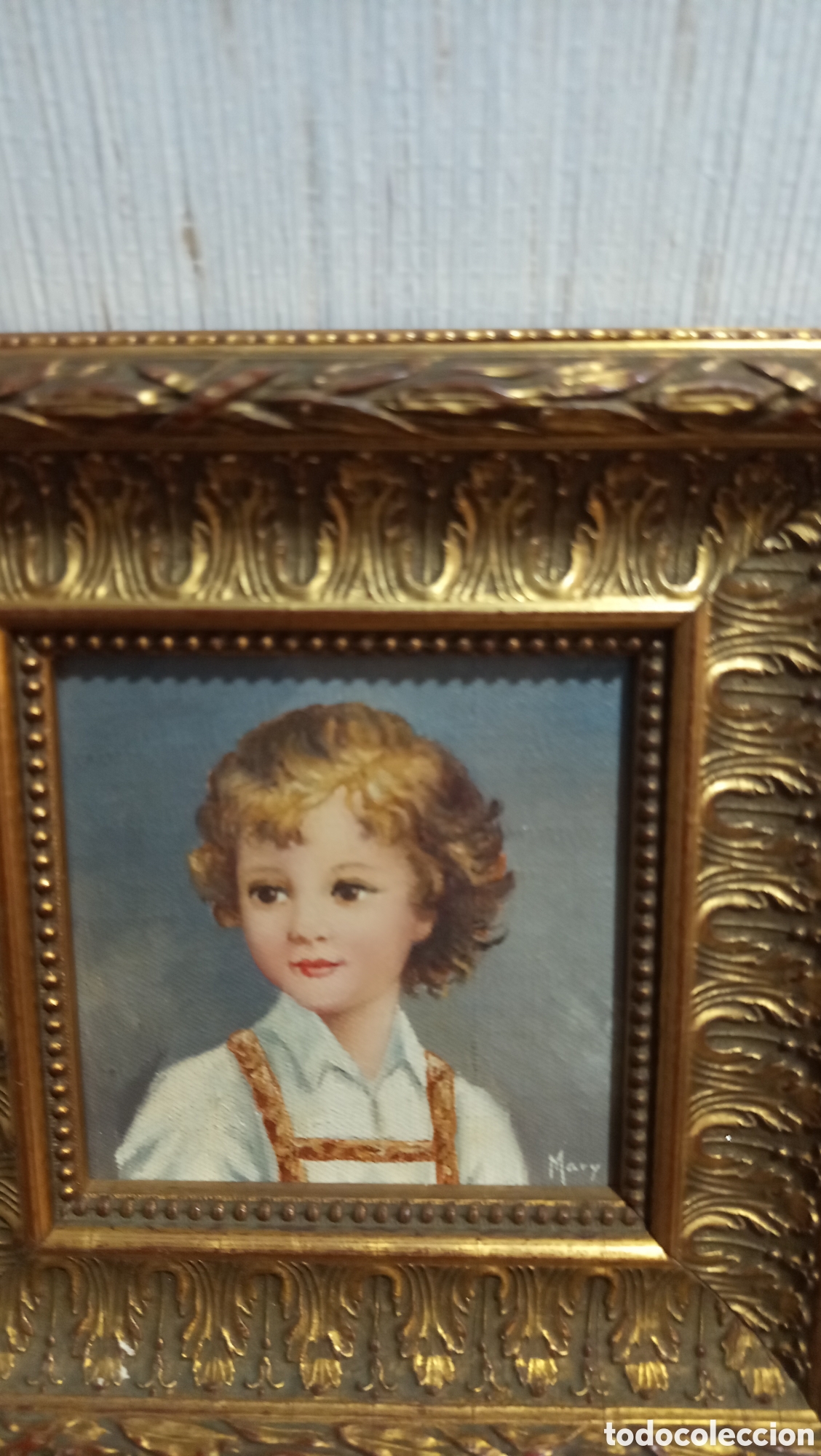 Art: Pintura antigua firmada mary