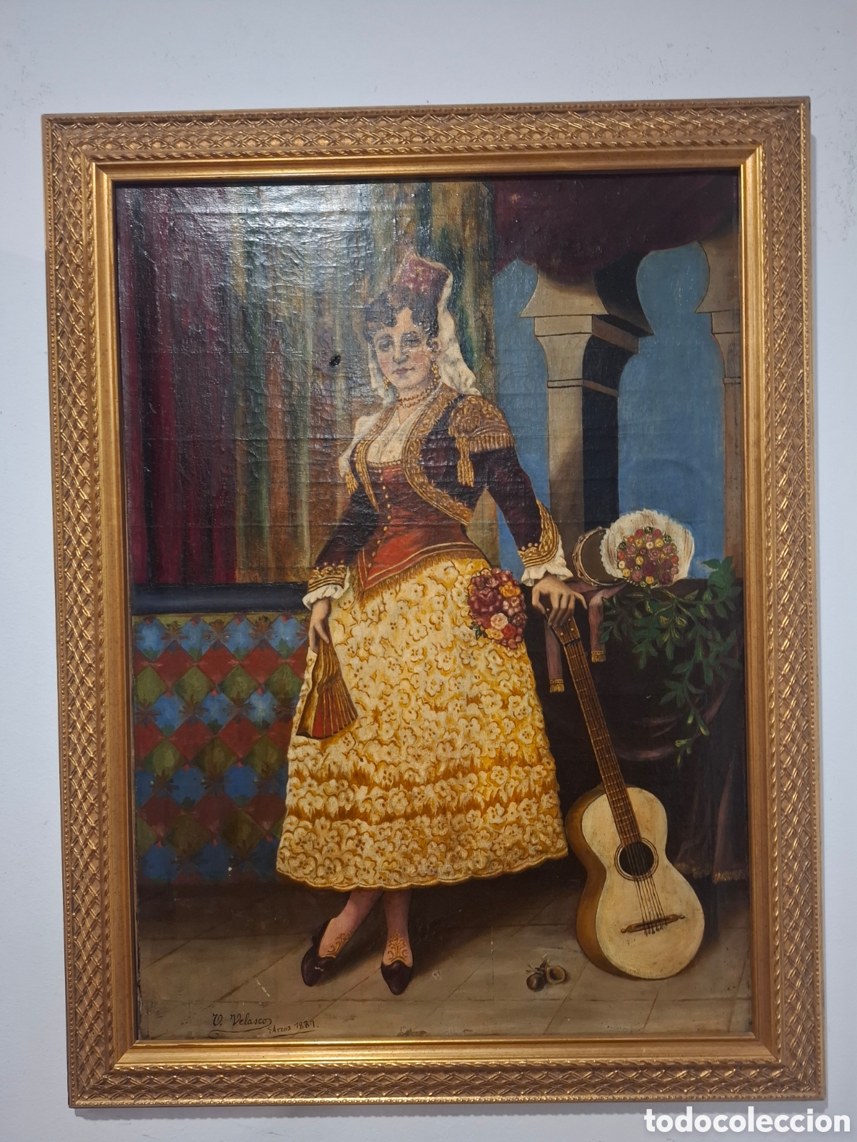 Art: Oleo sobre lienzo siglo xix 83x63