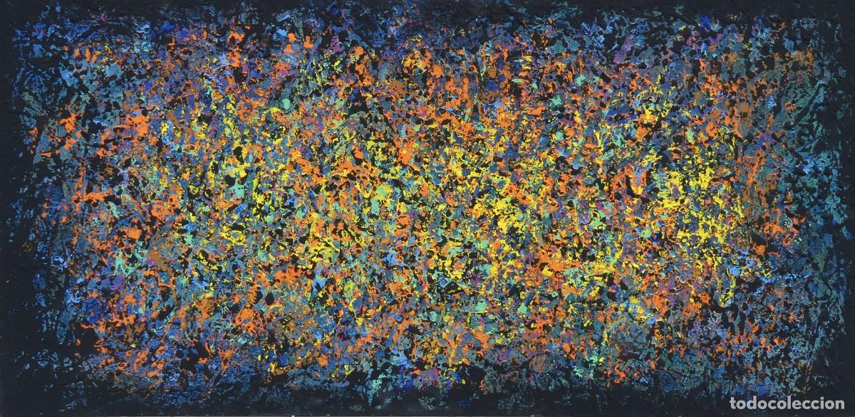 Arte: PINTURA ABSTRACTA DE JOSE SANZ SALA REALIZADA SOBRE TABLERO( SOLO RECOGIDA )