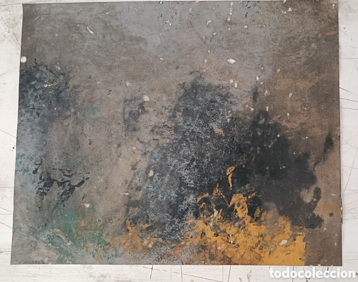 Arte: Pintura abstracta. Barnices sobre papel.