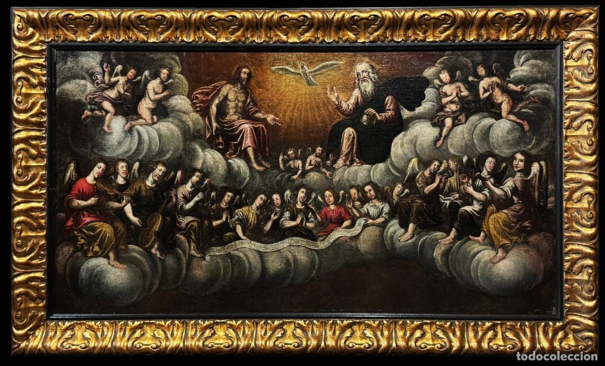 Arte: ESCUELA COLONIAL (XVIII) - LA CORTE CELESTIAL - Foto 1