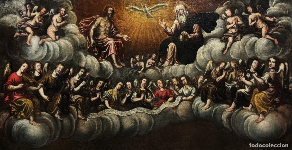 Arte: ESCUELA COLONIAL (XVIII) - LA CORTE CELESTIAL - Foto 2