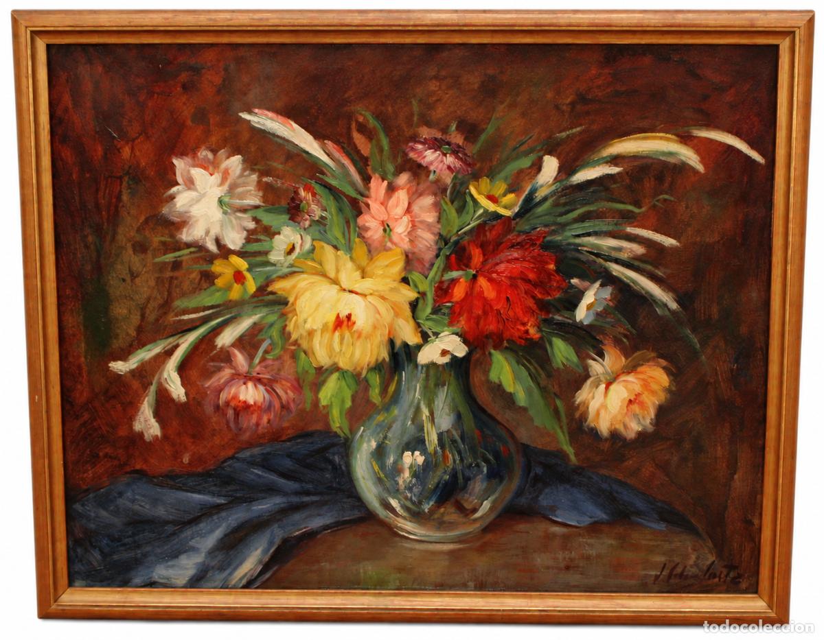 Art: JOAQUIM SOLER COSTA (1914 - ??) OLEO SOBRE TELA. ESPLENDOR FLORAL