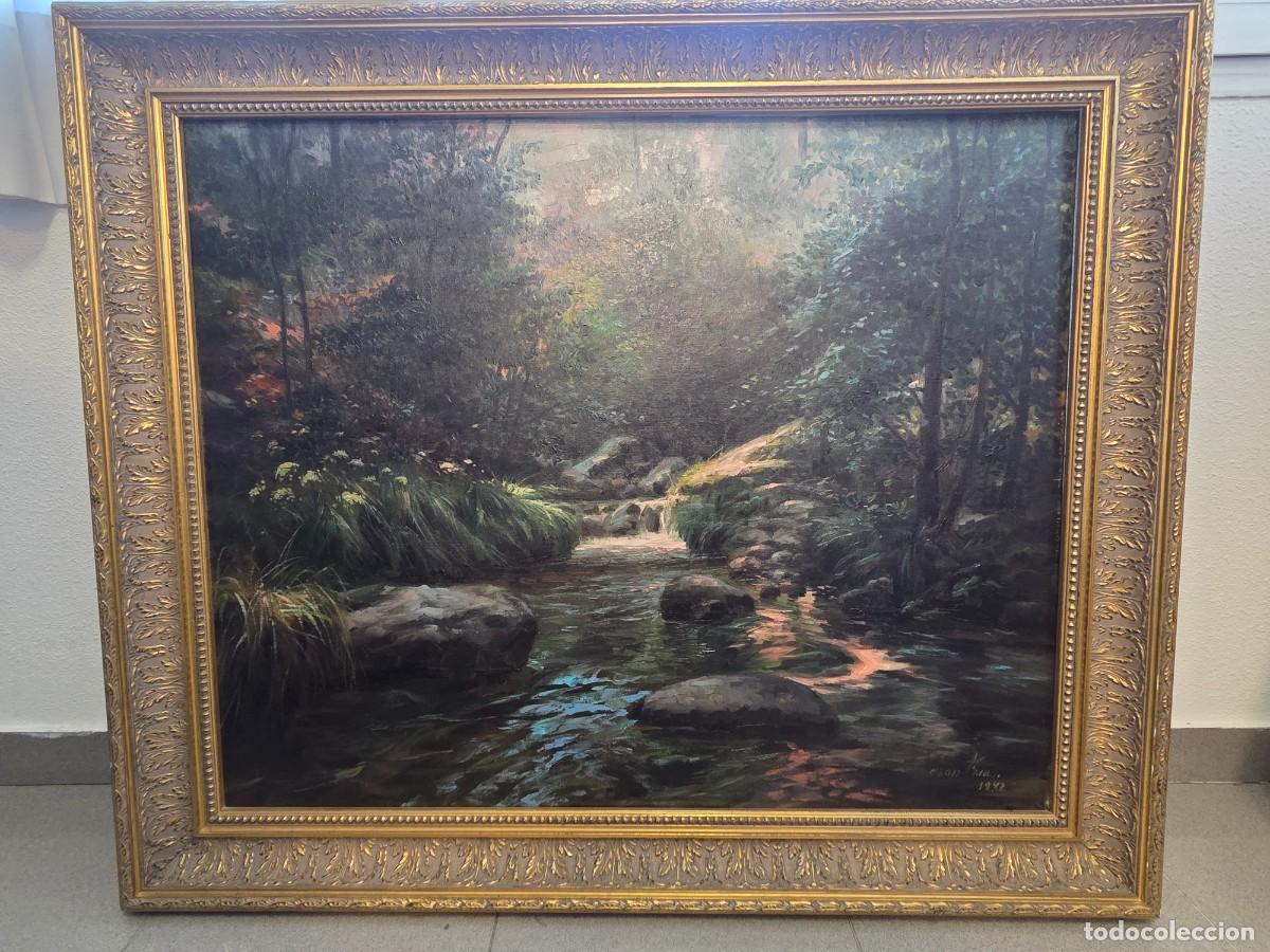 Art: EL RIO PINTURA AL OLEO DE LEON FRIAS