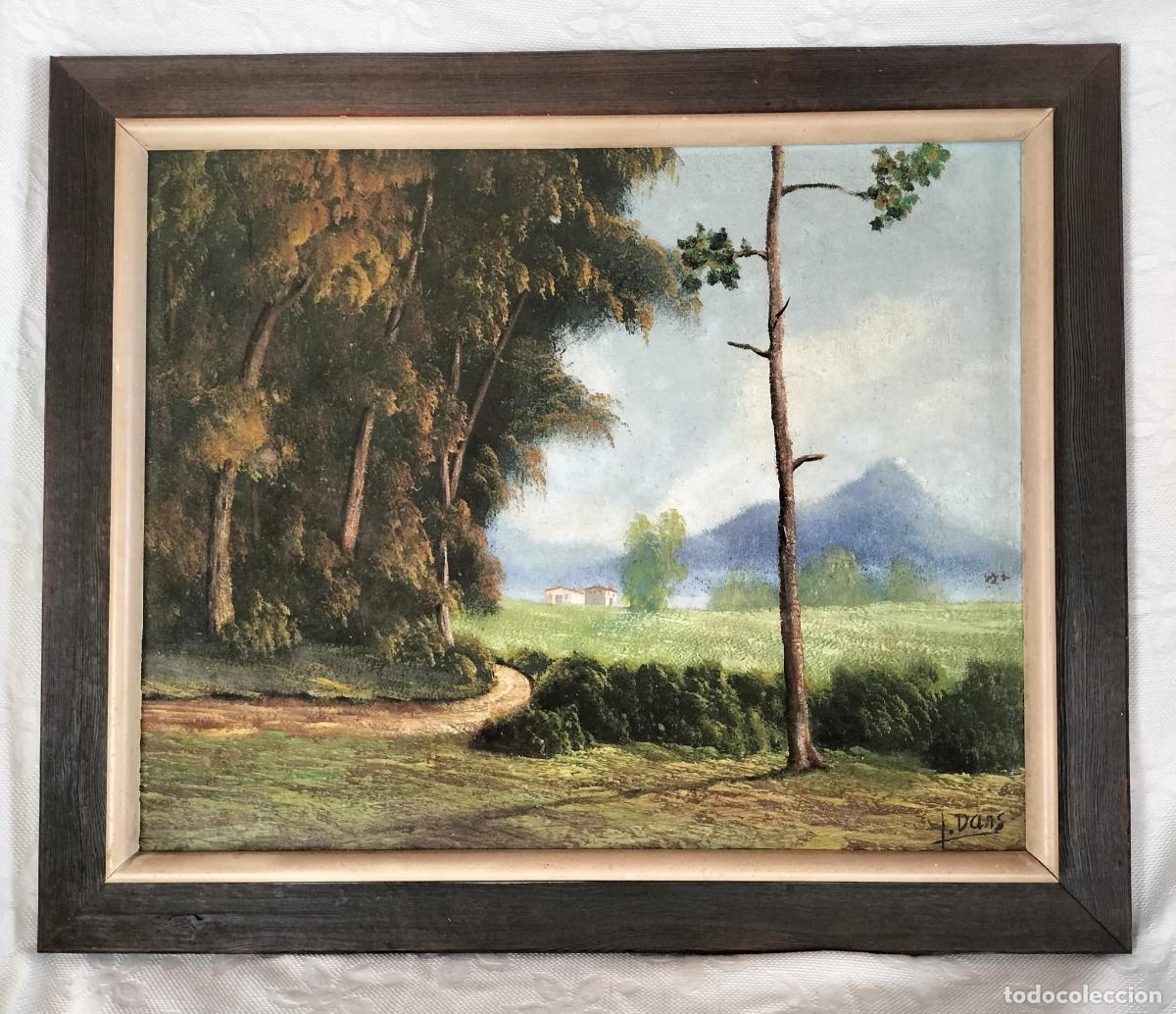 Arte: &Oacute;LEO SOBRE TABLEX ( PAISAJE) J. DANS - - Foto 1