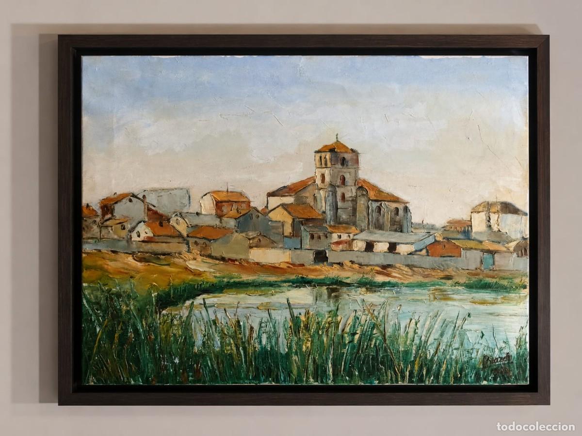Arte: &Oacute;LEO DEL PINTOR VALLISOLETANO GERARDO LORENZO, PAISAJE