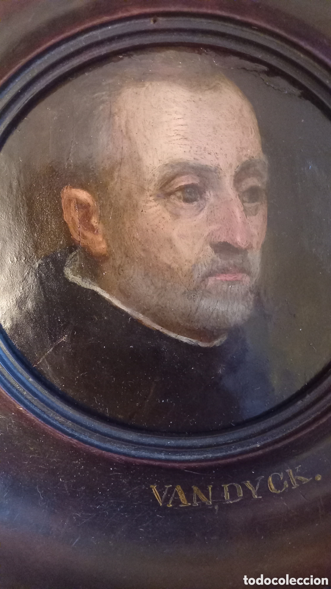 Kunst: ESCUELA FLAMENCA S. XVII, ANTON VAN DYCK: RETRATO DE CLERIGO?