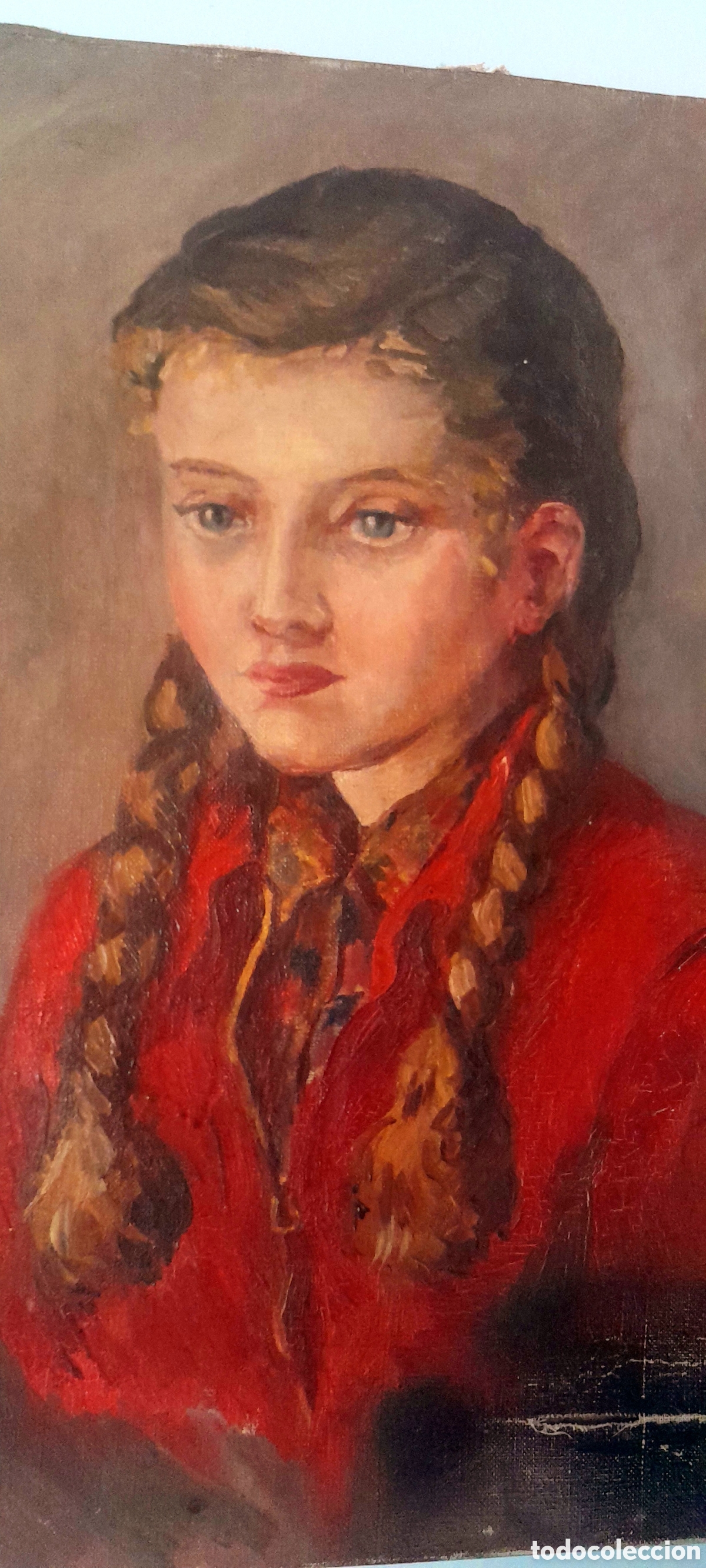 Arte: Retrato &oacute;leo sobre lienzo