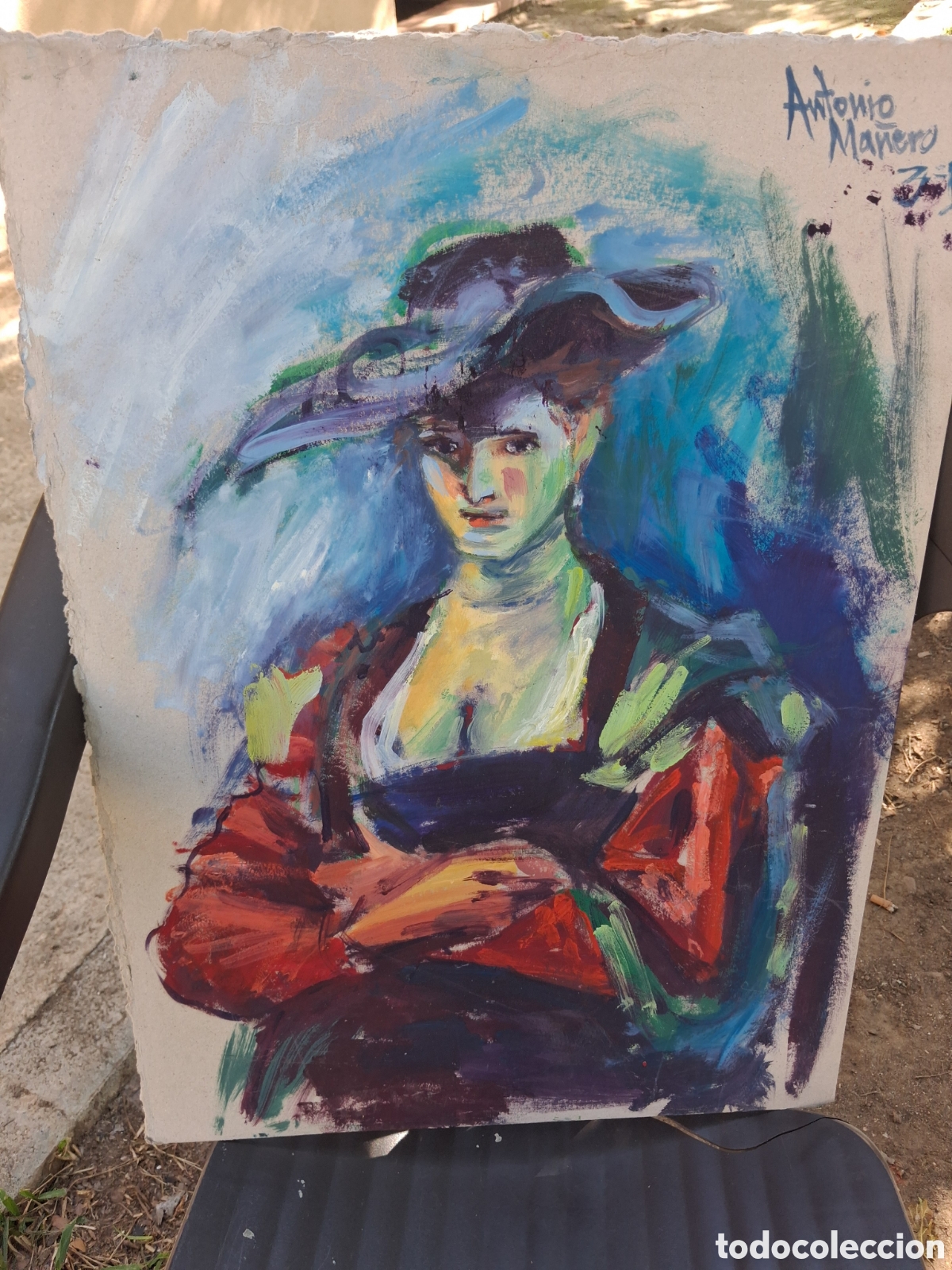 Arte: MIY BONITA PINTURA OLEO SOBRE CARTON