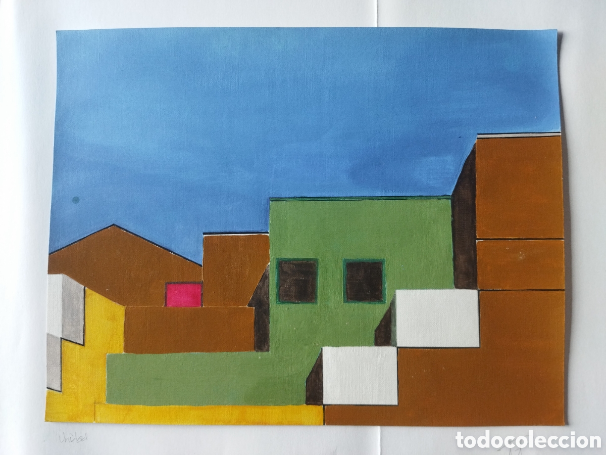 Arte: Forma y color. Pintura con acr&iacute;lico sobre cartulina