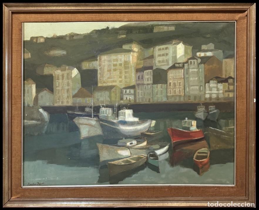 Arte: Luis Mart&iacute;nez Delgado (1933) - Vista del Puerto de Ond&aacute;rroa