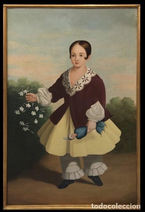Arte: Escuela rom&aacute;ntica espa&ntilde;ola (siglo XIX) - Retrato de una joven con mu&ntilde;eca