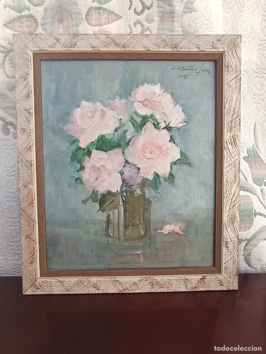 Arte: Rosas al &oacute;leo de C. Alc&aacute;ntara L&oacute;pez 1995