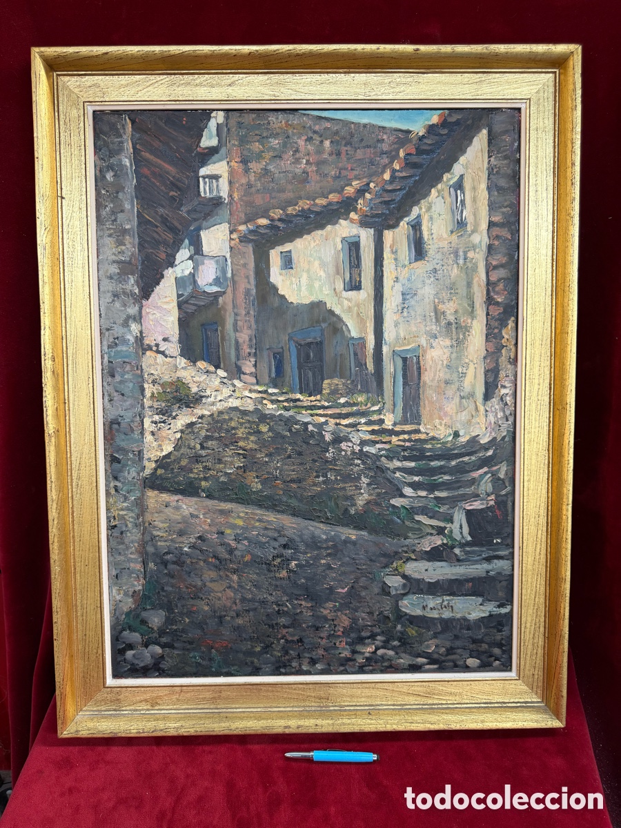 Art: Antiguo cuadro,Oleo-Lienzo de J.Eixarch a&ntilde;os 80!