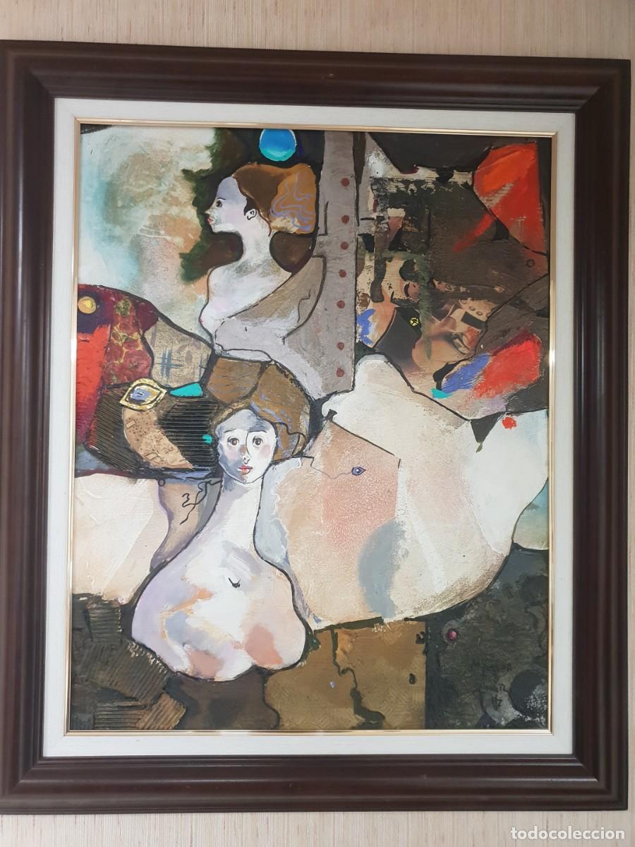 Art: Miquel Torner de Semir pintura al oleo .el espejo interior. Grande