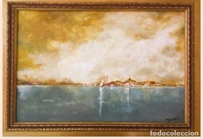 Arte: &Oacute;leo sobre tabla marina impresionista