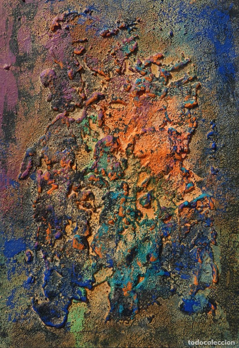 Art: PINTURA ABSTRACTA DE JOSE SANZ SALA . REALIZADA SOBRE TABLERO ( OBRA RECIENTE - PAGO POR BIZUM )