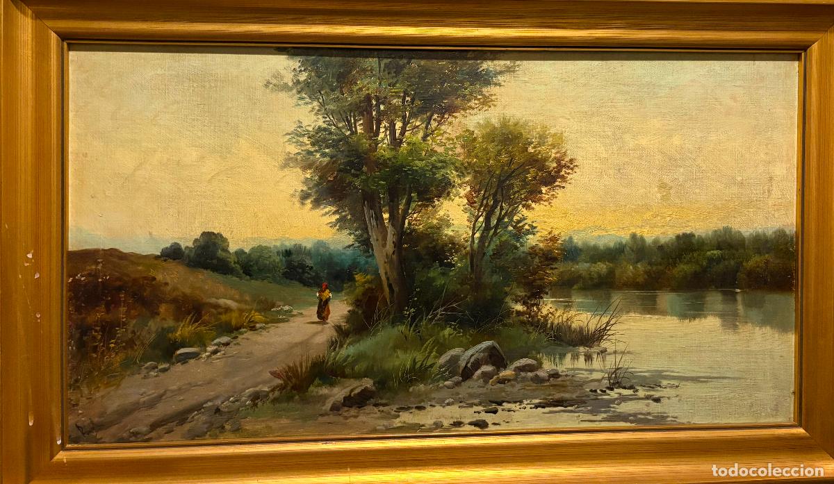Arte: Paisaje finales a XIX firmado Ruiz