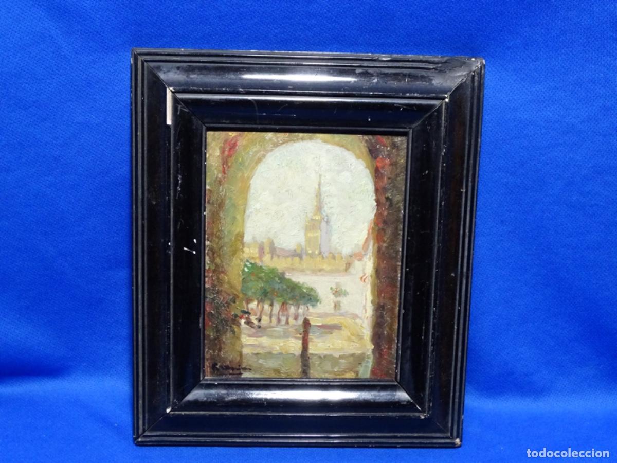 Kunst: &Oacute;LEO SOBRE TABLA RICARD MARIN i LLOVET(BARCELONA 1874-M&Eacute;XICO 1955). SEVILLA 1946.