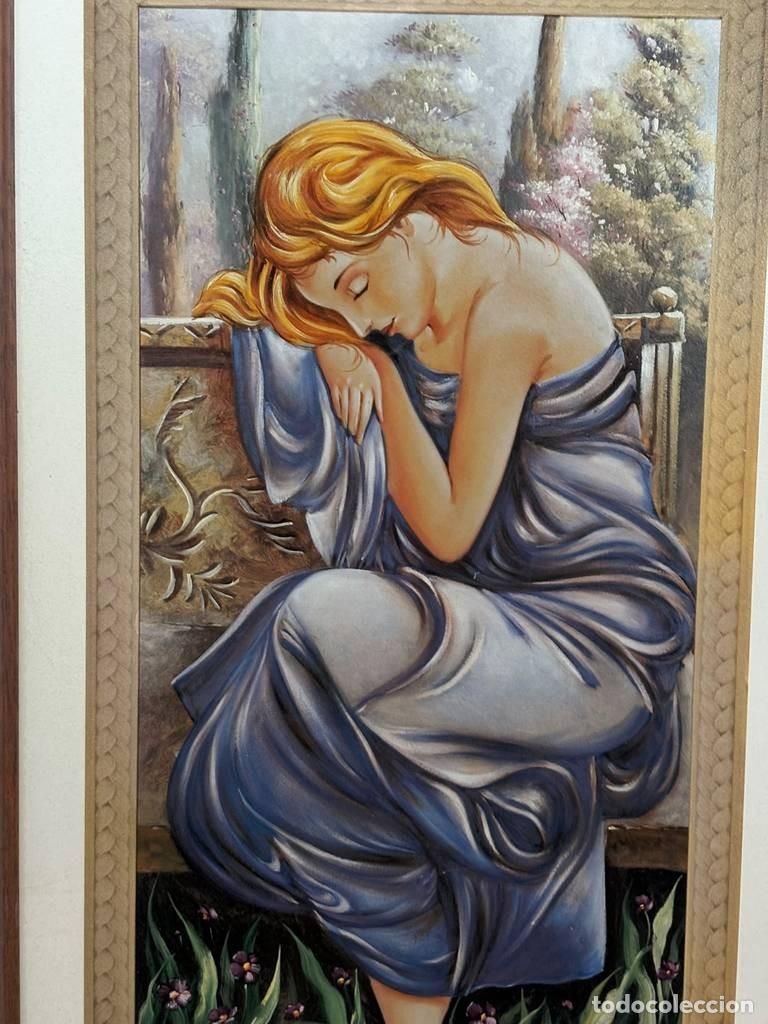 Arte: CUADRO DONCELLA DURMIENTE - Foto 4