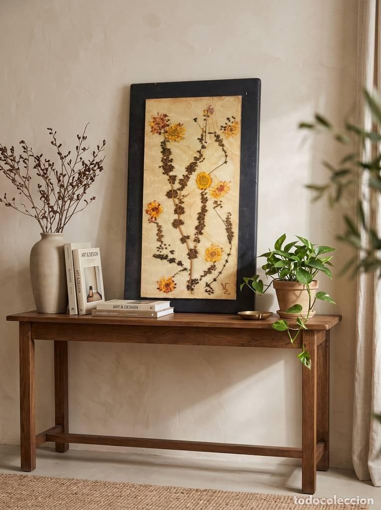 Arte: CUADRO DE FLORES PRENSADAS