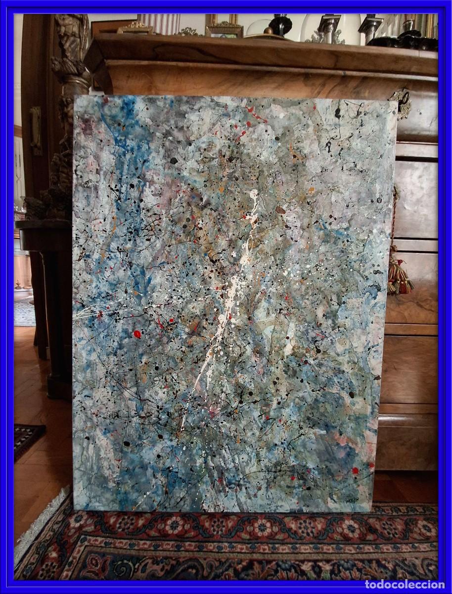 Arte: CUADRO ABSTRACTO MUY DECORATIVO Y MODERNO FIRMADO